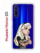 Чехол-накладка Huawei Honor 20/Nova 5T Kruche Print Tattoo Girl