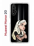 Чехол-накладка Huawei Honor 20/Nova 5T Kruche Print Tattoo Girl