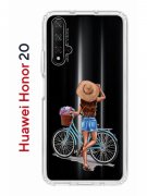 Чехол-накладка Huawei Honor 20/Nova 5T Kruche Print Велосипедная прогулка