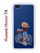 Чехол-накладка Huawei Honor 7A/Y5 2018/Y5 Prime 2018 Kruche Print Велосипедная прогулка