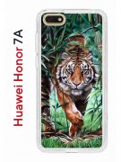 Чехол-накладка Huawei Honor 7A/Y5 2018/Y5 Prime 2018 Kruche Print Крадущийся тигр