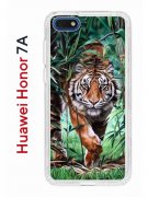 Чехол-накладка Huawei Honor 7A/Y5 2018/Y5 Prime 2018 Kruche Print Крадущийся тигр