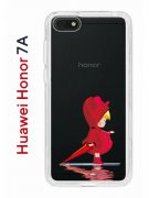 Чехол-накладка Huawei Honor 7A/Y5 2018/Y5 Prime 2018 Kruche Print Девочка с зонтом