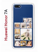 Чехол-накладка Huawei Honor 7A (582681) Kruche PRINT Коты-Мемы