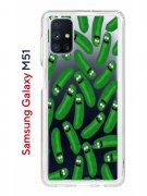 Чехол-накладка Samsung Galaxy M51 Kruche Print Огурчик Рик