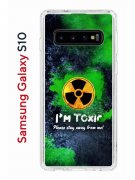 Чехол-накладка Samsung Galaxy S10 (580670) Kruche PRINT Toxic