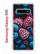 Чехол-накладка Samsung Galaxy S10 (580670) Kruche PRINT Fresh berries