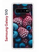 Чехол-накладка Samsung Galaxy S10 (580670) Kruche PRINT Fresh berries