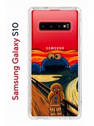 Чехол-накладка Samsung Galaxy S10 Kruche Print Cookie Scream