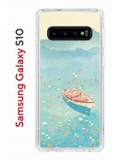 Чехол-накладка Samsung Galaxy S10 Kruche Print Озеро цветов
