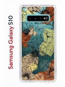 Чехол-накладка Samsung Galaxy S10 (580670) Kruche PRINT Ягоды и Цветы