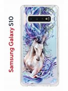 Чехол-накладка Samsung Galaxy S10 Kruche Print Грация