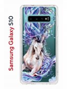 Чехол-накладка Samsung Galaxy S10 Kruche Print Грация