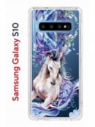 Чехол-накладка Samsung Galaxy S10 Kruche Print Грация
