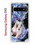 Чехол-накладка Samsung Galaxy S10 Kruche Print Грация