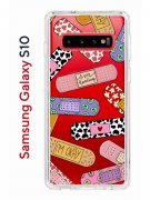 Чехол-накладка Samsung Galaxy S10 (580670) Kruche PRINT Милые пластыри
