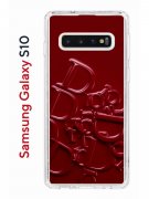 Чехол-накладка Samsung Galaxy S10 Kruche Print Dior