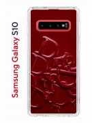 Чехол-накладка Samsung Galaxy S10 Kruche Print Dior
