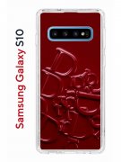 Чехол-накладка Samsung Galaxy S10 Kruche Print Dior