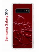 Чехол-накладка Samsung Galaxy S10 Kruche Print Dior