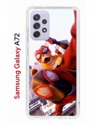 Чехол-накладка Samsung Galaxy A72 (598893) Kruche PRINT Человек паук