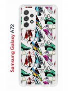 Чехол-накладка Samsung Galaxy A72 (598893) Kruche PRINT Кроссы Nike Air Max