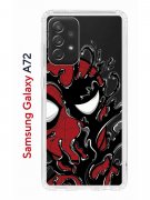 Чехол-накладка Samsung Galaxy A72 Kruche Print Spider-Man-Venom