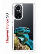 Чехол-накладка Huawei Honor 50/Nova 9 Kruche Print Змея