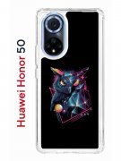 Чехол-накладка Huawei Honor 50/Nova 9 Kruche Print Retro Owl