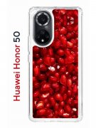 Чехол-накладка Huawei Honor 50/Nova 9 Kruche Print Гранат