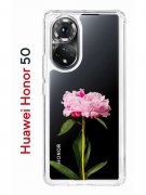 Чехол-накладка Huawei Honor 50/Nova 9 Kruche Print Пион