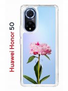 Чехол-накладка Huawei Honor 50/Nova 9 Kruche Print Пион