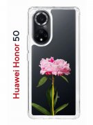 Чехол-накладка Huawei Honor 50/Nova 9 Kruche Print Пион