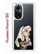 Чехол-накладка Huawei Nova 9 (610635) Kruche PRINT Tattoo Girl