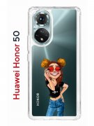 Чехол-накладка Huawei Nova 9 (610635) Kruche PRINT Smiling