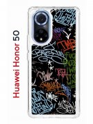 Чехол-накладка Huawei Honor 50/Nova 9 Kruche Print Граффити