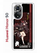 Чехол-накладка Huawei Honor 50 (610635) Kruche PRINT Hu Tao Genshin