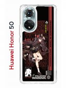 Чехол-накладка Huawei Honor 50 (610635) Kruche PRINT Hu Tao Genshin