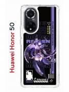 Чехол-накладка Huawei Honor 50/Nova 9 Kruche Print Raiden Genshin