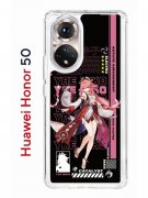 Чехол-накладка Huawei Honor 50 (610635) Kruche PRINT Yae Miko Genshin