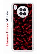 Чехол-накладка Huawei Honor 50 Lite 2021/Nova 8i 2021 Kruche Print Angry
