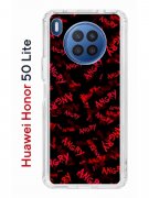 Чехол-накладка Huawei Honor 50 Lite 2021/Nova 8i 2021 Kruche Print Angry
