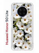 Чехол-накладка Huawei Honor 50 Lite/Nova 8i Kruche Print Ромашки