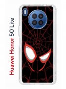 Чехол-накладка Huawei Honor 50 Lite/Nova 8i Kruche Print Человек-Паук черный
