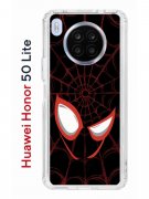 Чехол-накладка Huawei Honor 50 Lite/Nova 8i Kruche Print Человек-Паук черный