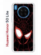 Чехол-накладка Huawei Honor 50 Lite/Nova 8i Kruche Print Человек-Паук черный