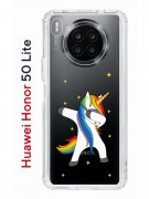 Чехол-накладка Huawei Nova 8i Kruche Print Единорожка
