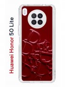 Чехол-накладка Huawei Honor 50 Lite/Nova 8i Kruche Print Dior