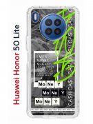 Чехол-накладка Huawei Honor 50 Lite (610636) Kruche PRINT Money Easy