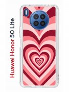 Чехол-накладка Huawei Honor 50 Lite/Nova 8i Kruche Print Сердце